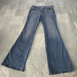 White House Black Market Skinny Flare Jeans Size 28P EUC